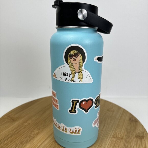 RTIC® 32 oz Insulated Bottle - TEAL - BPA-FREE Taylor Swift Stickers - Picture 2 of 10
